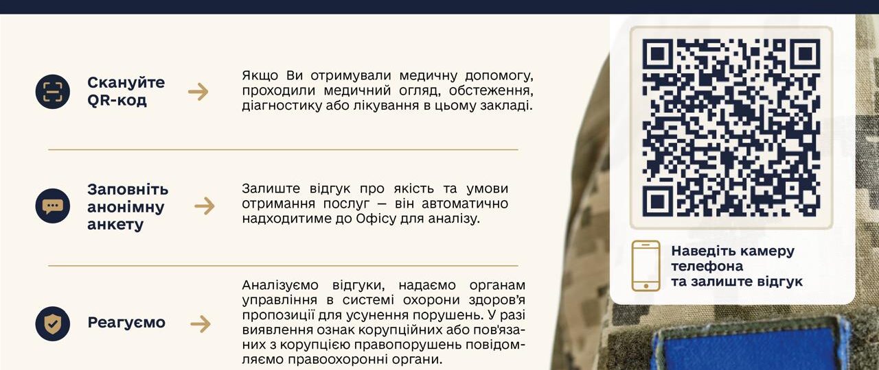 Відгук про надання медичної допомоги від військовослужбовця Відгук про надання медичної допомоги від військовослужбовця